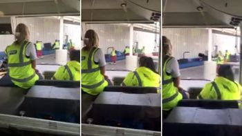 Mirá cómo los empleados de un aeropuerto maltratan las valijas Mirá cómo los empleados de un aeropuerto maltratan las valijas