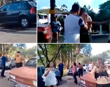 Un hombre golpeó brutalmente a una policía en Brasil