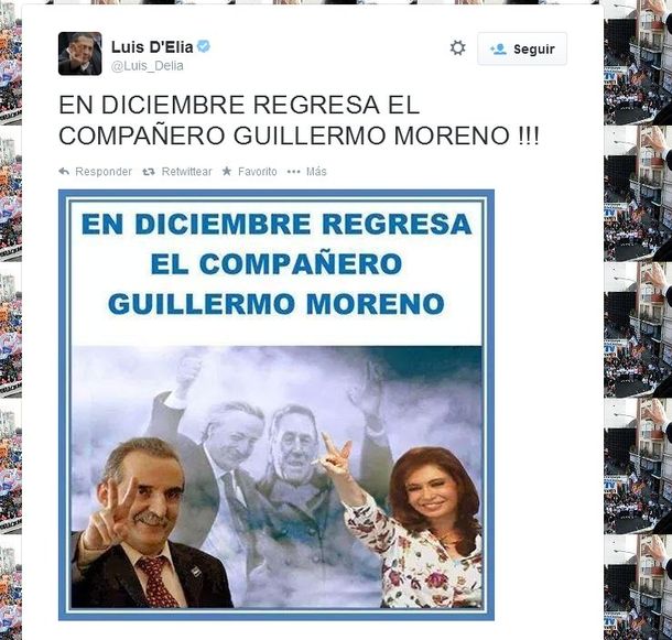 DElia, vocero de Moreno, adelanta el regreso del ex secretario de Comercio Interior