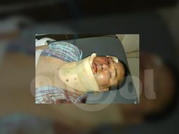 El policía atacado por los empleados de un taller. Crédito: El Sol