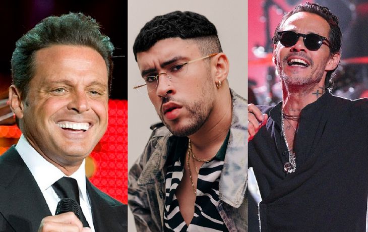 Luis Miguel, Marc Anthony y Bad Bunny fueron coronados como los latinos más taquilleros