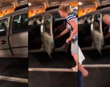 Escrachan a una pareja que dejó encerrada en el auto a su hija con más de 35°: Fue mi marido