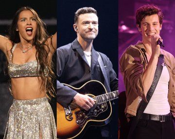 Olivia Rodrigo, Justin Timberlake y Shawn Mendes