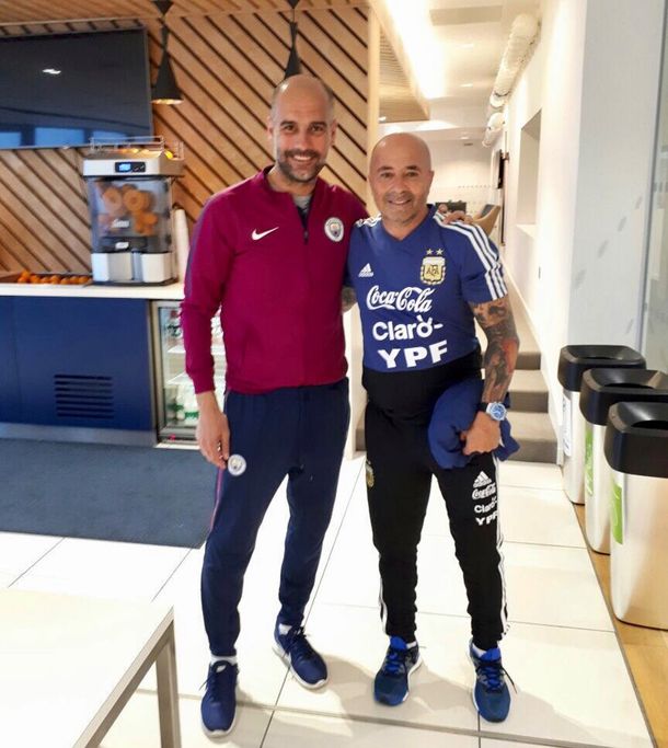 Guardiola y Sampaoli
