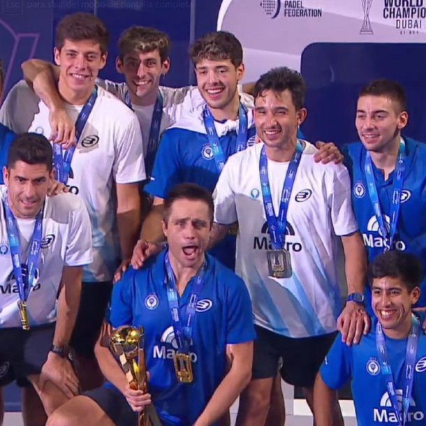 Argentina se consagró campeón del Mundial de pádel