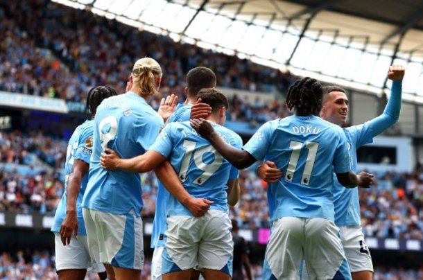 El tanto de Julián Álvarez para la goleada del Manchester City al Fulham