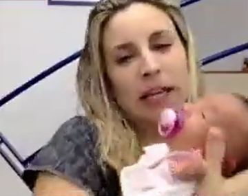 Abigail Lasalle presentó a su beba Abril