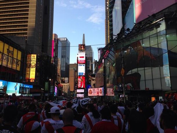 Los festejos de #RiverCampeón en Nueva York