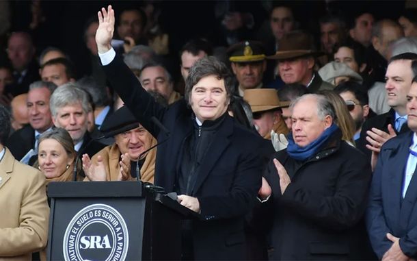 Javier Milei en La Rural.