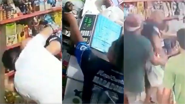 Se agarró a trompadas con un comerciante y el hijo aprovechó para robar de la caja