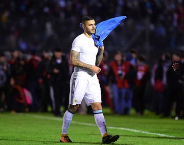 El delantero entró poco en juego en el Centenario