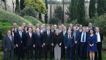Macri junto a los embajadores argentinos Macri junto a los embajadores argentinos