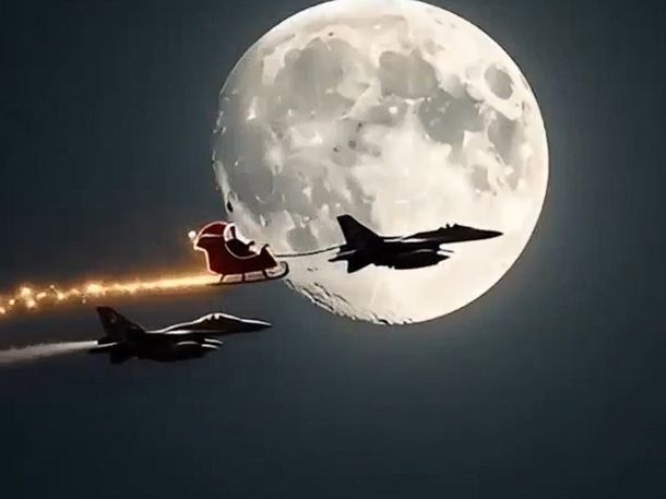 El curioso saludo navideño de la Fuerza Aérea hecho con IA que generó polémica