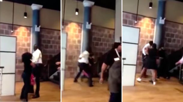 Dueño de un restaurante golpeó a una moza: un cliente lo grabó