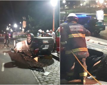 Accidente en Plaza Francia