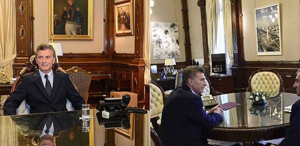 Asesorado por su esposa, Macri cambió los cuadros del despacho presidencial