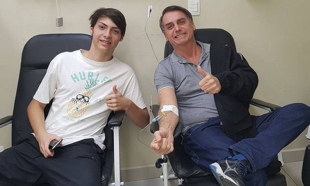 Renan Bolsonaro y Jair Bolsonaro