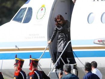 Cristina viajó a Santa Cruz para pasar las Fiestas con su familia