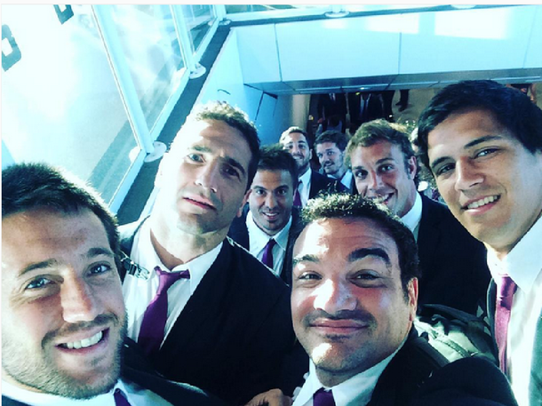 Los Pumas llegaron a Inglaterra