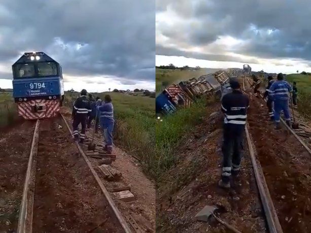 Salta: descarriló un tren y volcó al costado de la vía