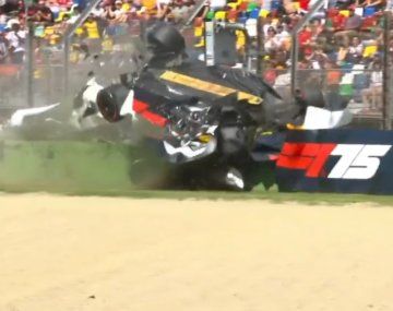 Impresionante choque de Tsunoda en la qualy del GP de Imola