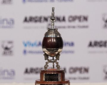 El trofeo que premiará al ganador del Argentina Open