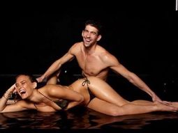 phelps recibio un especial saludo de una modelo hot phelps recibio un especial saludo de una modelo hot