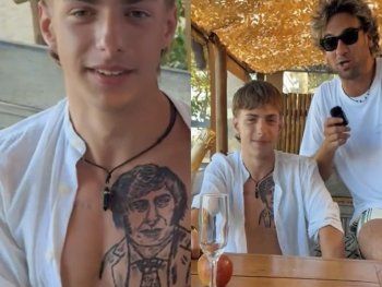 Joven libertario se tatuó la cara de Javier Milei: Me trasmite ideales