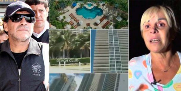 Revés judicial para Claudia Villafañe en Miami: Maradona le reclama 5 millones de dólares