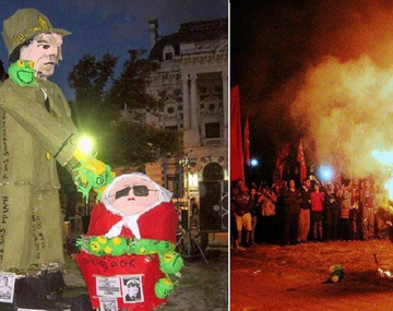 Parodi criticó a HIJOS La Plata por quemar un muñeco de Hebe