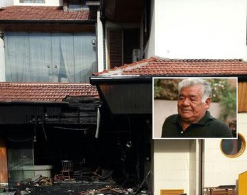 Incendio: así quedó la casa del padre de Diego Maradona