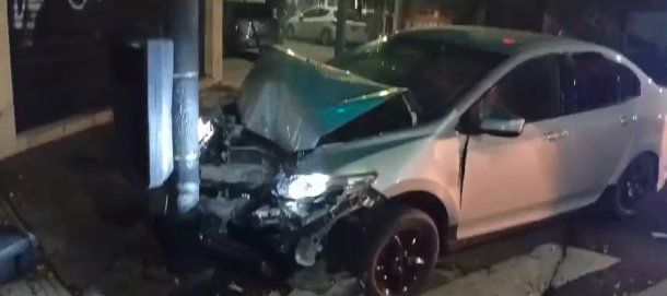 Violento choque en San Cristóbal
