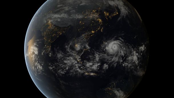 Imágenes impactantes: el tifón Haiyan visto desde el espacio