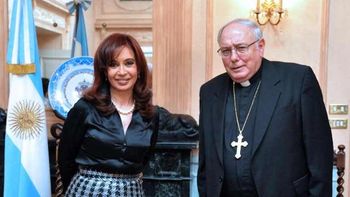 Monseñor Arancedo y Cristina Fernández Monseñor Arancedo y Cristina Fernández