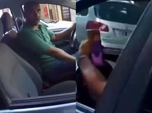 Vas con tu hija: un motociclista registró a un conductor imprudente y el video explotó en redes sociales