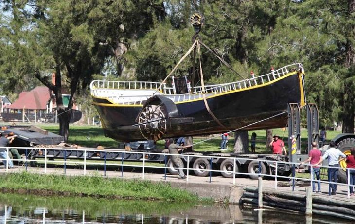 El barco República de los Niños fue retirado por primera vez en sus 65 años para hacerle arreglos - Crédito: Diario Hoy