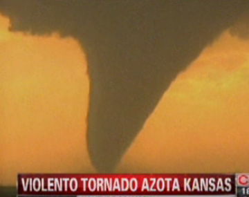 Violento tornado azotó el sur del estado de Kansas