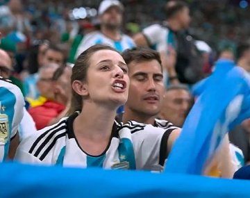 Apareció la argentina que se convirtió en meme por sus gritos e insultos en el triunfo ante México
