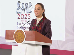 Claudia Sheinbaum en La Mañanera de este lunes desde el Palacio Nacional. Claudia Sheinbaum en La Mañanera de este lunes desde el Palacio Nacional.