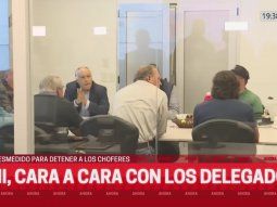 Sergio Berni se reunió con delegados de colectiveros