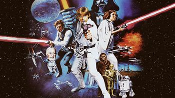 Poster del Episodio IV de la primera trilogía de Star Wars Poster del Episodio IV de la primera trilogía de Star Wars