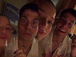 El Año Nuevo de Duki y Emilia Mernes. El Año Nuevo de Duki y Emilia Mernes.