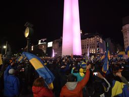 Festejos de Boca en el Obelisco Festejos de Boca en el Obelisco