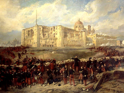 En 1863 las tropas invasoras francesas sitian la ciudad de Puebla. En 1863 las tropas invasoras francesas sitian la ciudad de Puebla.