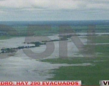 San Pedro: así se ven las zonas inundadas desde el aire