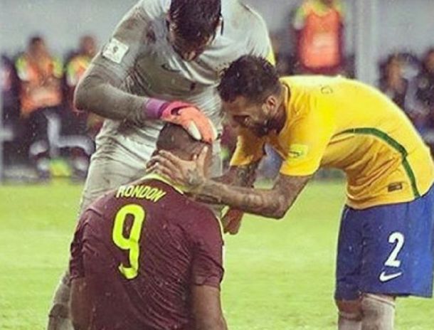 El emblema brasileño y un gesto para nada común