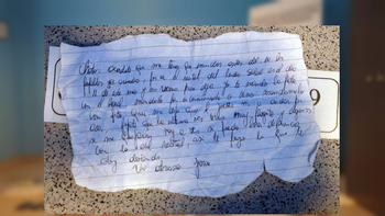 La carta con la que un narco pide proviciones La carta con la que un narco pide proviciones