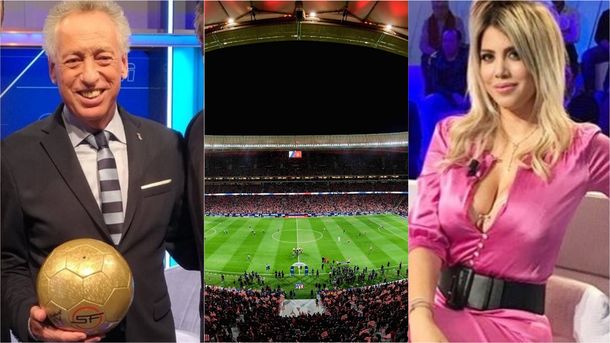 Quique Wolff confundió al estadio de Atlético Madrid con ¡Wanda Nara!