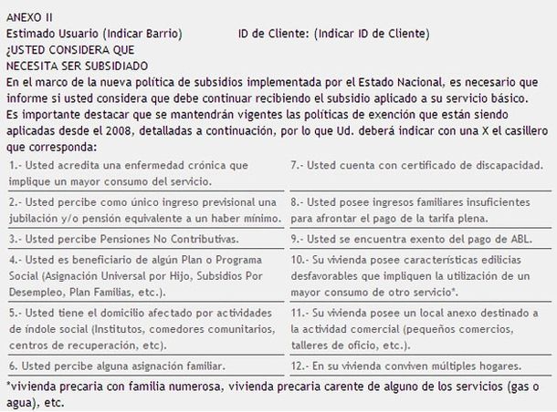 Conocé El Formulario Para Mantener Subsidios 4751