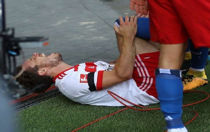 Nicolai Muller se lesionó festejando un gol